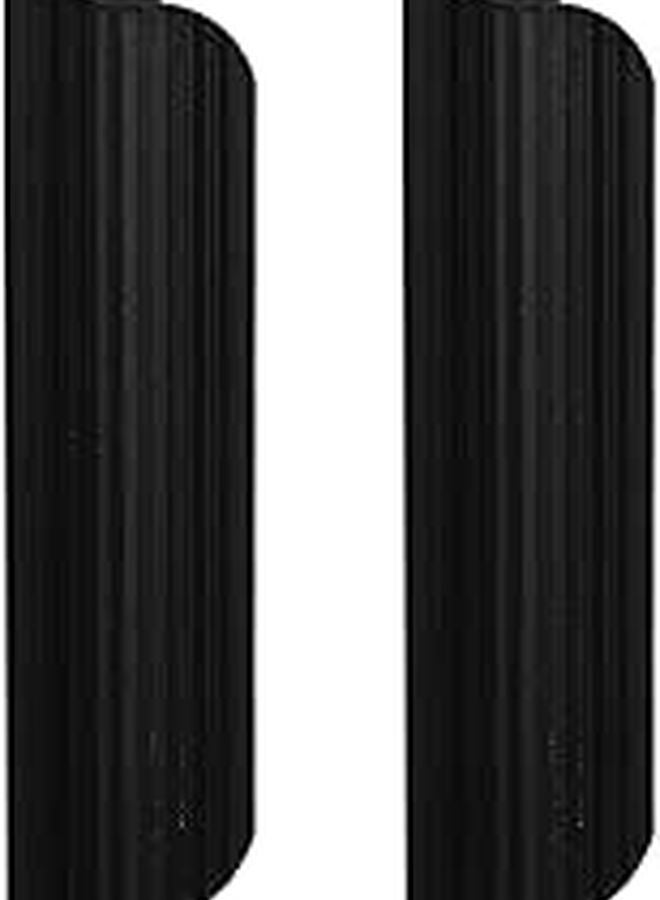 2pcs Black Aluminum Alloy Cabinet Door Handles Pulls for Furniture Glass Windows - Image 1