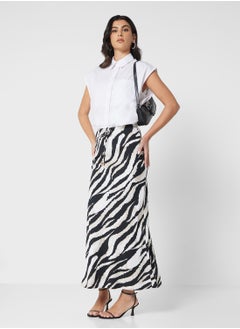 VERO MODA Tie Waist Detail Printed Skirt  - Image 1