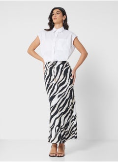 VERO MODA Tie Waist Detail Printed Skirt  - Image 4