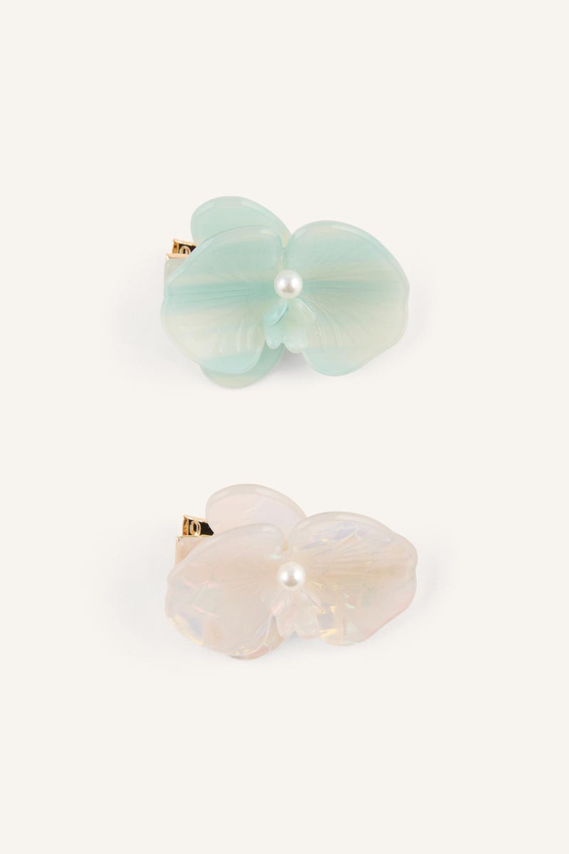 DeFacto Multicolour Woman Woman 2 Piece Floral Hair Clips Casual - Image 2