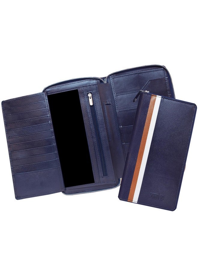 ABYS حامل جواز سفر جلد محمي من RFID متعدد الألوان للرجال والنساء (5117AB1) - Image 1