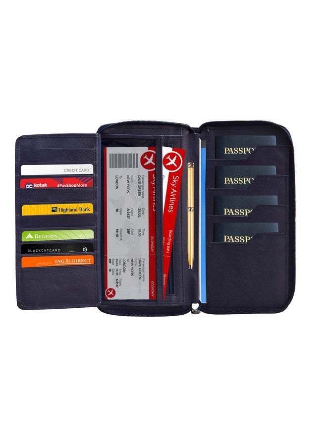 ABYS حامل جواز سفر جلد محمي من RFID متعدد الألوان للرجال والنساء (5117AB1) - Image 2