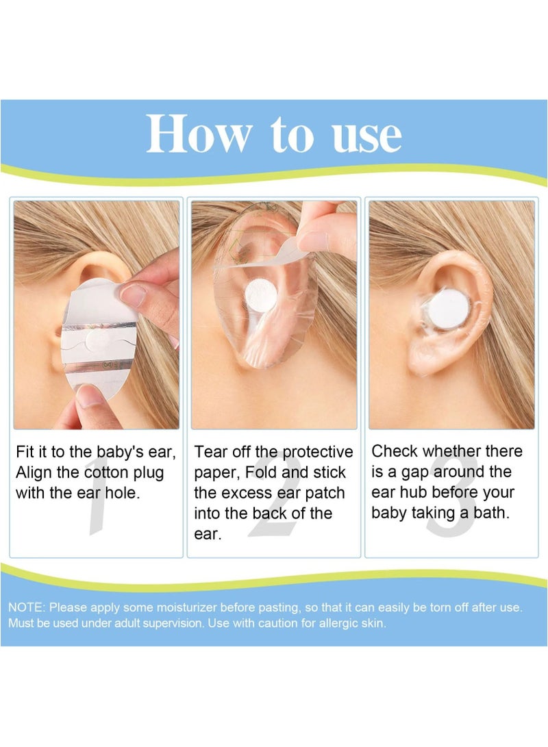 60 Pieces Waterproof Ear Protector Cover for Swimming Shower Ear Protectors with Ear Plugs for Kids Newborn Disposable Ear Covers for Shower Surfing Snorkeling and Other Water Sports - Image 5
