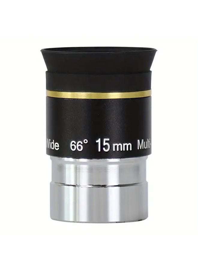 15mm 66 Degree Ultra Wide Angle Eyepiece 1 25 Inch High Definition Optical Glass - Image 1