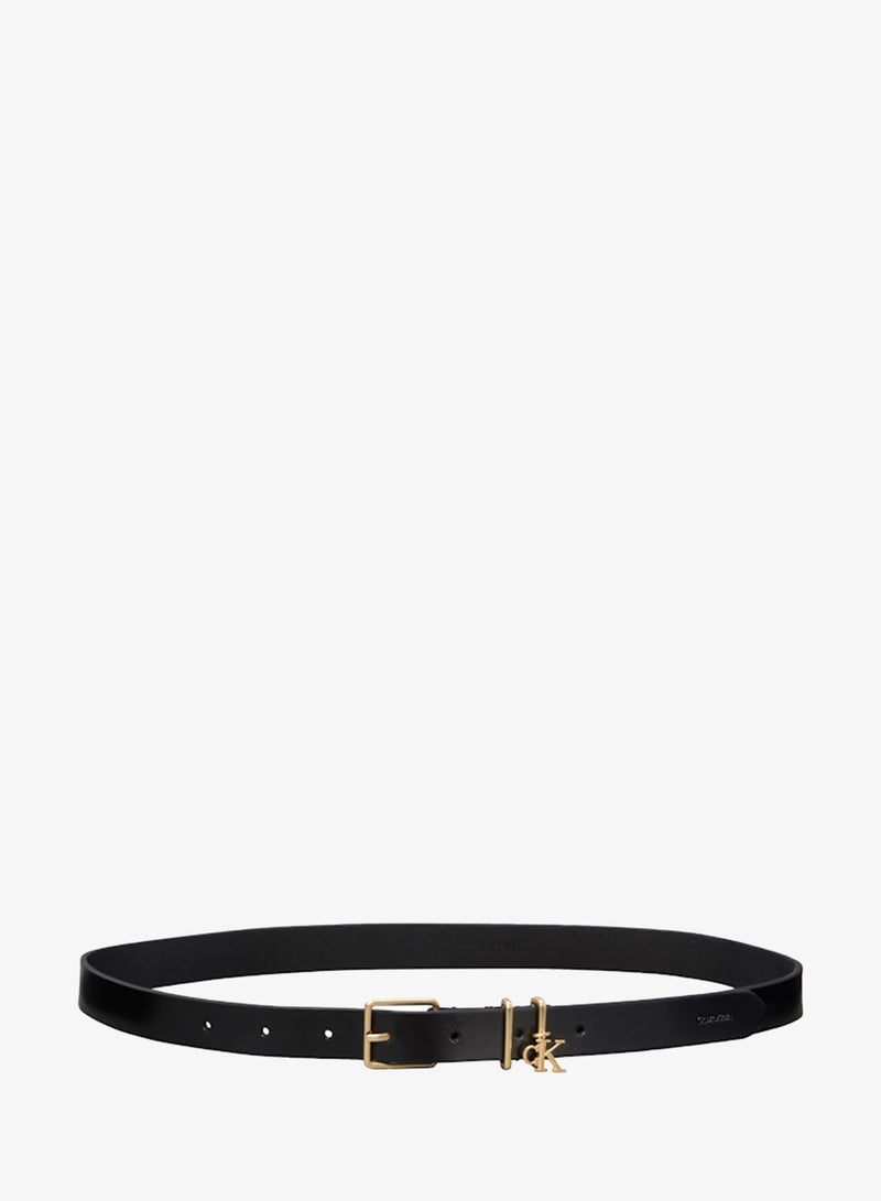 CALVIN KLEIN CK Monogram Charm Leather Belt - Image 1