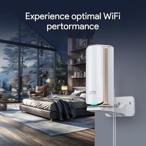 EDUP Orbi WiFi 7 Mesh Wall Mount Kit for Net Gear Orbi 370 970 770 870 360 Series and Nighthawk WiFi 7 Router RS200, RS280S,RS300, RS500, RS600, RS700S -(White, 2 Pack) - Image 4