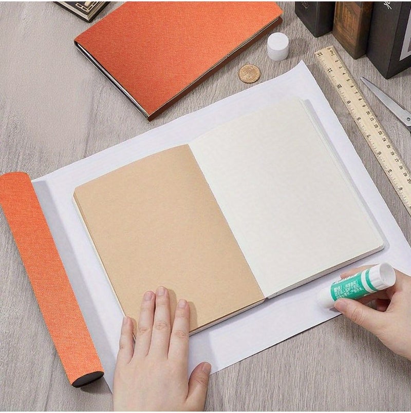 Linen Book Cover Fabric Bright Yellow 15.75x51.18 Inch Premium Bookbinding Supplies DIY Repair Preservation Hardcover Cloth Material - Image 4