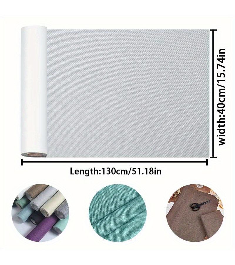 Linen Book Cover Fabric Bright Yellow 15.75x51.18 Inch Premium Bookbinding Supplies DIY Repair Preservation Hardcover Cloth Material - Image 2