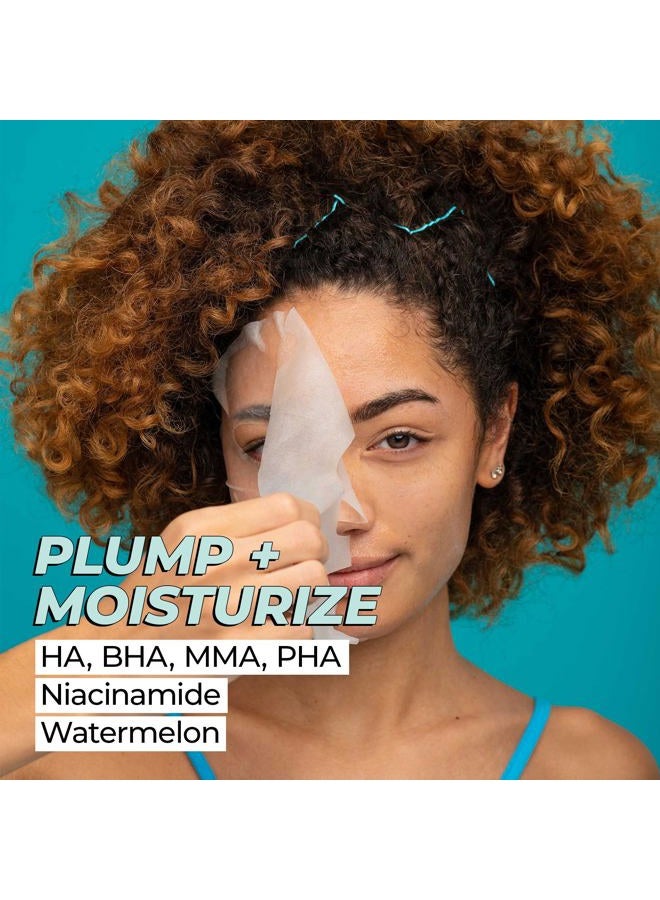 Vitamasques Electrolyte Watermelon Face Sheet Mask, 7 Pack, Boosts Skin Elasticity, Hydrating, Moisturizing, Plant-Based, Vegan-friendly - Image 3