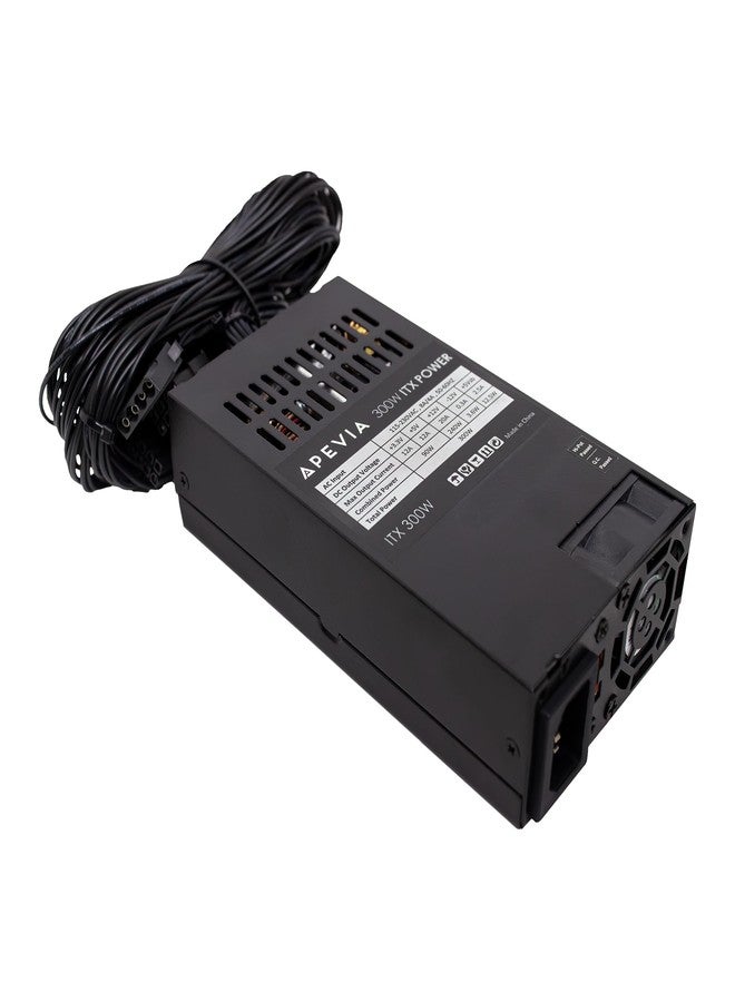 أبيفيا مصدر طاقة كمبيوتر Apevia ITX-AP300W Mini-ITX/Flex ATX / 1U 300 واط لنظام POS AIO خادم الألعاب المكتبي عامل الشكل الصغير (Flex ITX) - Image 1