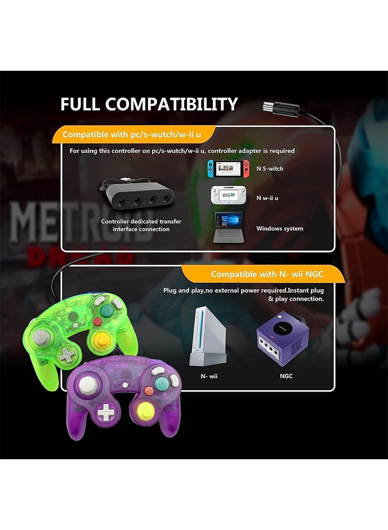 Gamecube Controller Wireless Switch Controller Bluetooth Game Controller Joystick Gamepad 2PCS  - Image 3