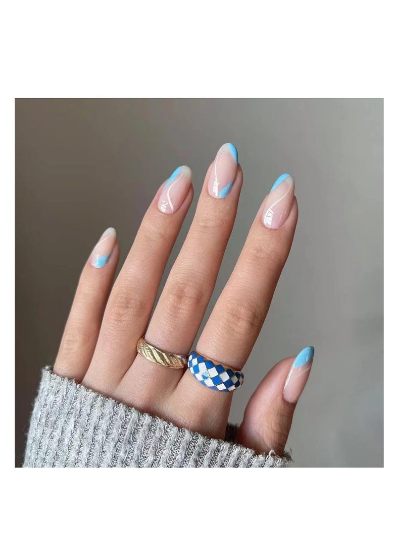 Salon Acrylic Reusable False Nails Set Double Tape and Glue Included - Image 1