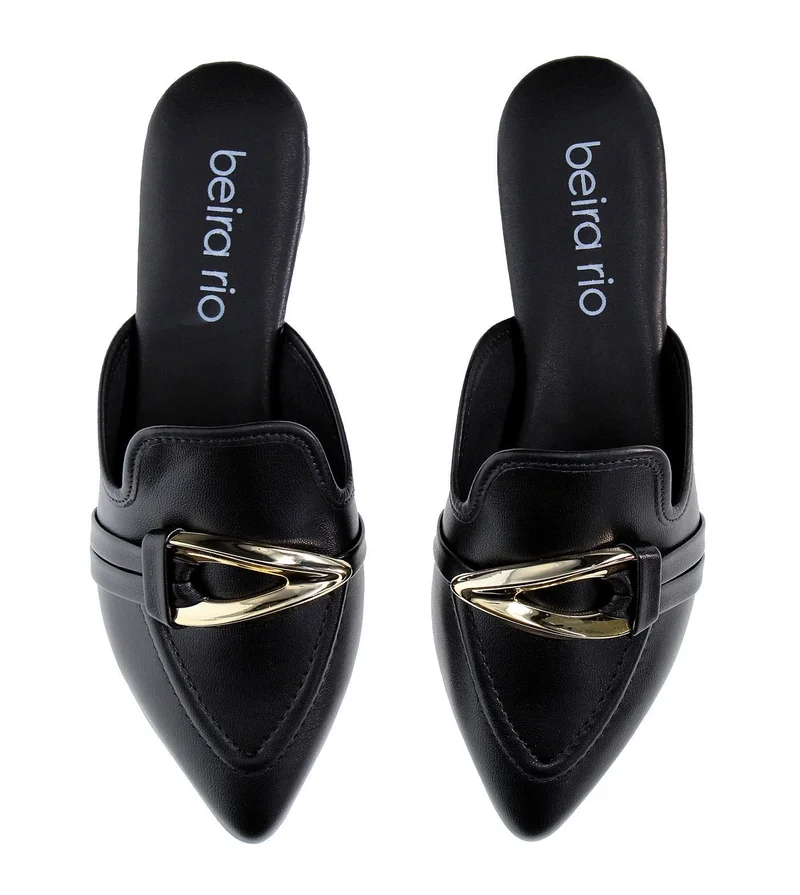 Beira Rio Black Women’s Mules – Stylish Slip-On Footwear with Comfortable Sole & Chic Design for Women | Best Price UAE