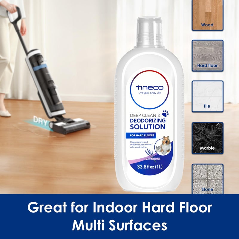 Tineco Floor Cleaning Solution 1L, Lavender Scent, Deep Cleans of Multiple Hard Floors for iFLOOR Series, FLOOR ONE S3 / S5 / S6 / S7 / S9 Artist Series Wet Dry Vacuum, EXCEPT Steam Machines (33.8 OZ) - Image 2