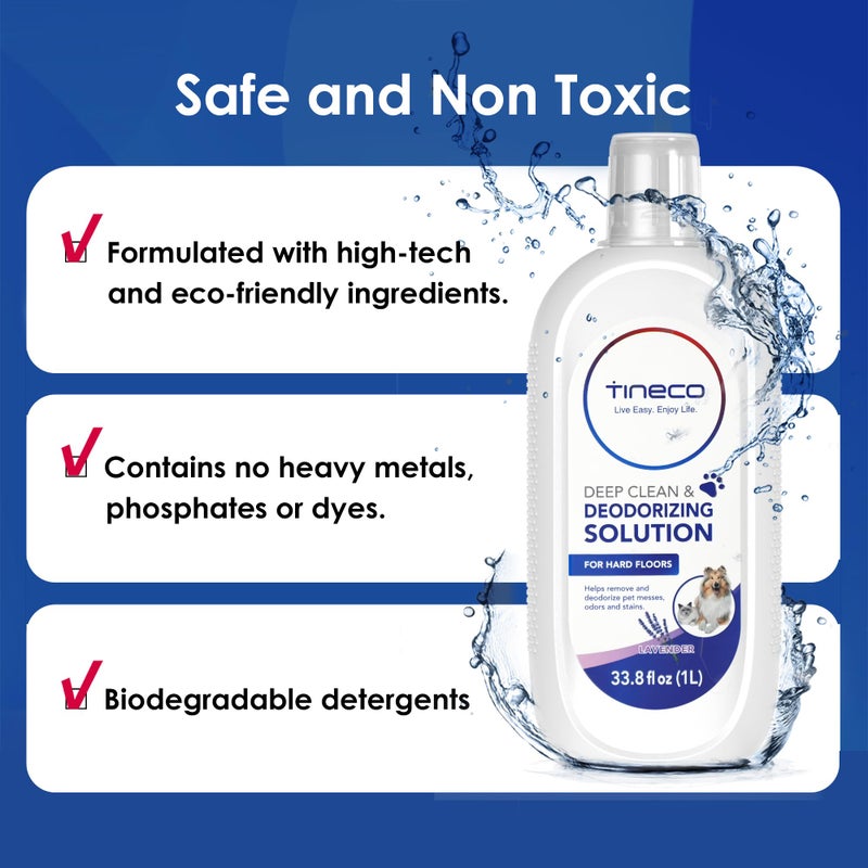 Tineco Floor Cleaning Solution 1L, Lavender Scent, Deep Cleans of Multiple Hard Floors for iFLOOR Series, FLOOR ONE S3 / S5 / S6 / S7 / S9 Artist Series Wet Dry Vacuum, EXCEPT Steam Machines (33.8 OZ) - Image 5