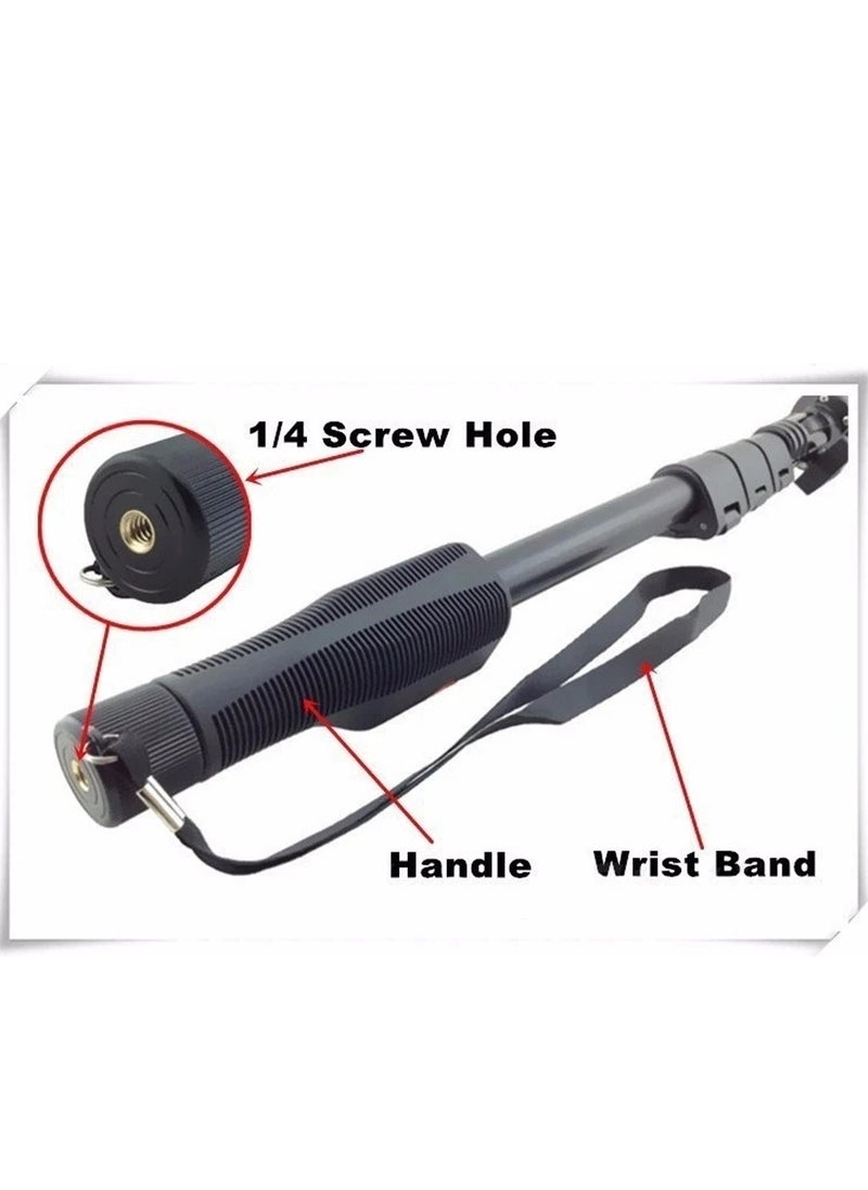 Playx Square - Selfie Stick Extendable Handheld Flexible Tripod with Bluetooth Wireless Remote & Phone Holder Stick For Mobile Phone Action Camera GOpro and Digital Camera - Image 1