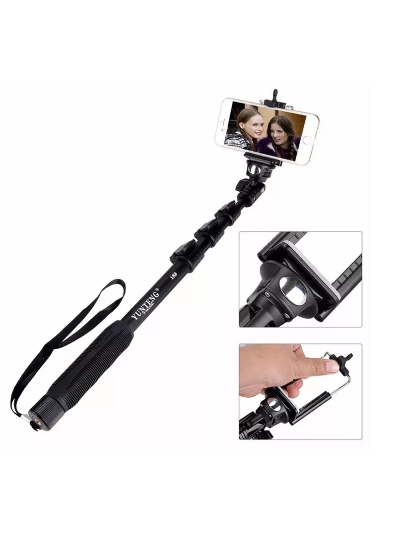 Playx Square - Selfie Stick Extendable Handheld Flexible Tripod with Bluetooth Wireless Remote & Phone Holder Stick For Mobile Phone Action Camera GOpro and Digital Camera - Image 1