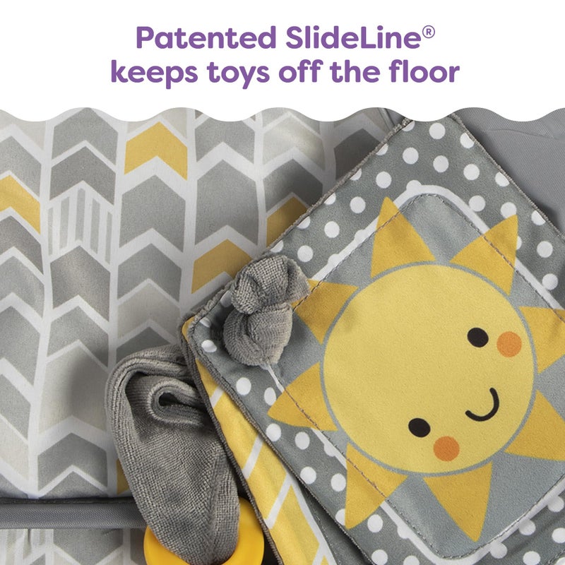 Boppy Shopping Cart Cover for Baby - 360Â° Coverage Cart Cover for Babies with Safety Harness, Toy Tether, One-Hand Placement, Machine-Washable, 6 Month & Up - Sunshine - Image 4