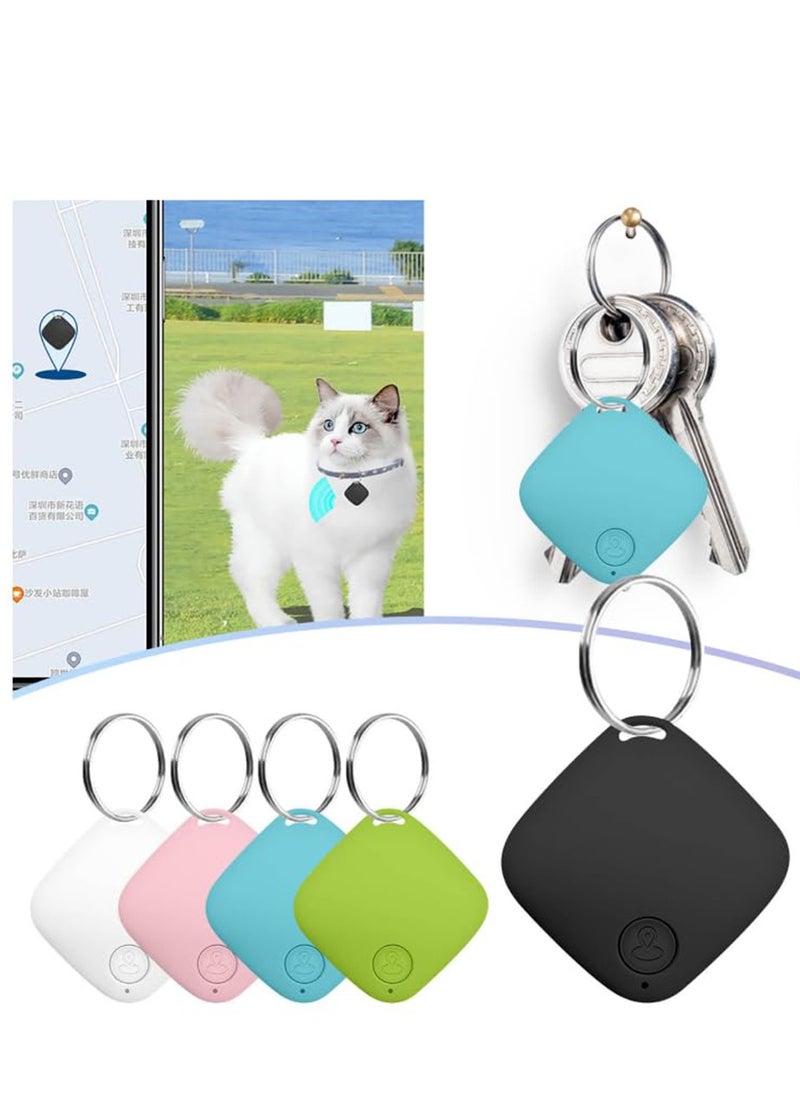 Arabest 5 Pack Key Finder Bluetooth Tracker Smart Item Locator Tracking Luggage Tracker GPS Anti Lost Bluetooth Phone Tracking Device App Control Item Finders with Ropes for Wallet Kids Dog Remote  - Image 1