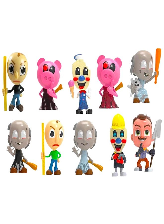 ROBLOX مجموعة هدايا حفلة روبلوكس - حزمة تحتوي على 3 شخصيات أعداء أصدقاء في أكياس مفاجئة رائعة وجذابة | بيغي، بالدي، الجدة، جار مرحب، المزيد من الألعاب الصغيرة للأطفال - Image 2