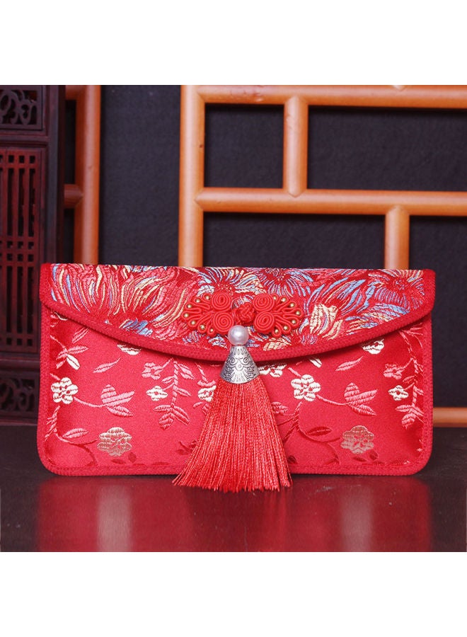 WELCOME Wedding Ten Thousand Yuan Changed Red Envelope Brocade Fabric Red Envelope Big Red Envelope Creative New Year's Benefit Is A Wedding Red Envelope - Image 1