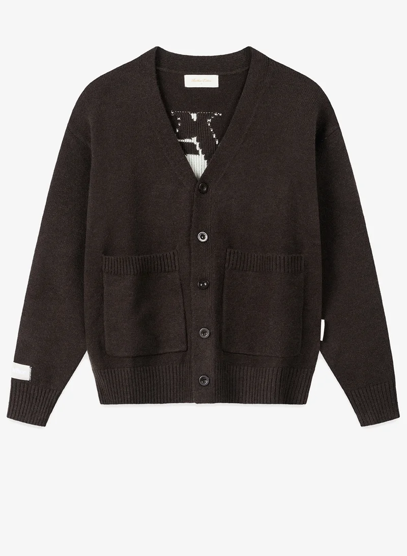 Another Cotton Lab  Graphic Print Major Cardigan for Men | Best Price UAE