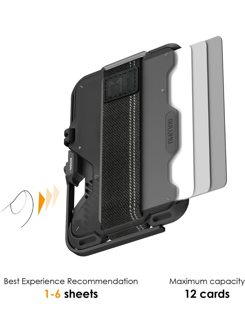Aulumu G03 Transparently Magnetic Wallet Card Holder | Magnetic Wallet Compatible with MagSafe | Multi Function - Mobile Phone Stand/Grip | Bottle Opener | RFID Shielding Card - Translucent Grey - Image 5