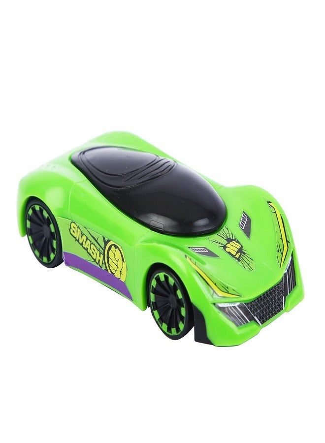 SKOODLE Marvel Pull-Back Hyper Car for Kids - Hulk Edition, Marvel Inspired Toy Cars with Sturdy and Long-Lasting Construction, Enhances Motor Skills and Fun Vehicle Toy for Gifting - Green - Image 1