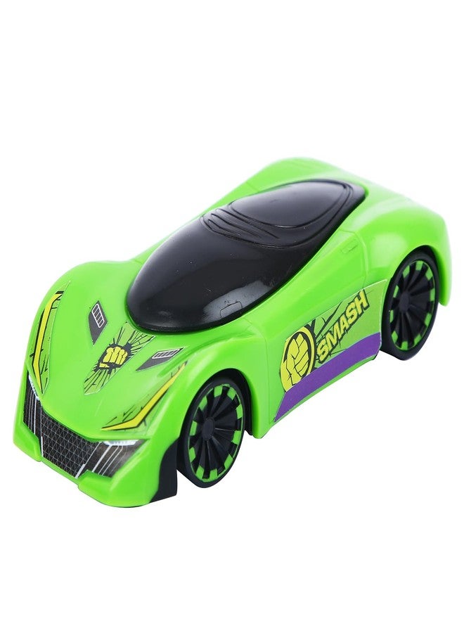 SKOODLE Marvel Pull-Back Hyper Car for Kids - Hulk Edition, Marvel Inspired Toy Cars with Sturdy and Long-Lasting Construction, Enhances Motor Skills and Fun Vehicle Toy for Gifting - Green - Image 4