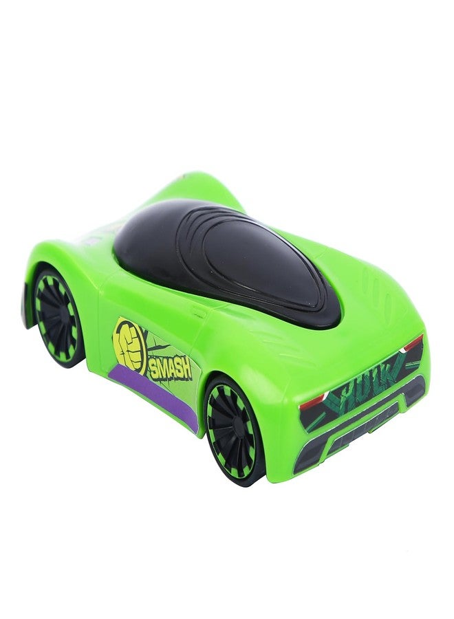 SKOODLE Marvel Pull-Back Hyper Car for Kids - Hulk Edition, Marvel Inspired Toy Cars with Sturdy and Long-Lasting Construction, Enhances Motor Skills and Fun Vehicle Toy for Gifting - Green - Image 5