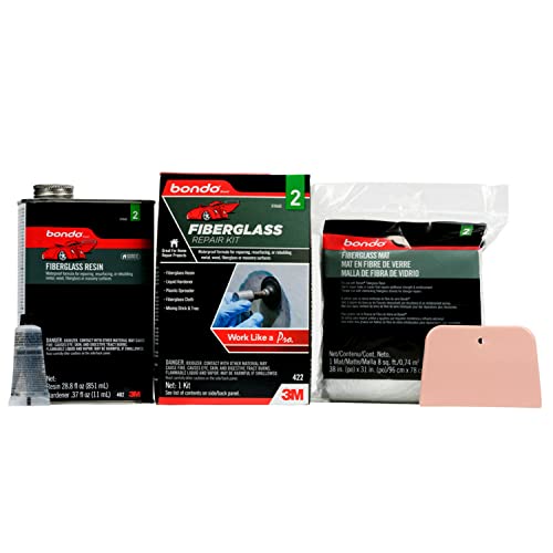 3M Bondo Fiberglass Resin Repair Kit, 00422, 0.9 Quart - Image 1