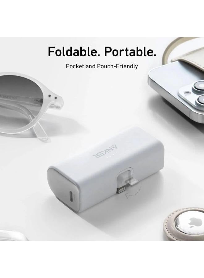 Anker 5000.0 mAh Anker Portable Charger with Built-in Lightning Connector, MFi Certified, Battery Pack 5,000mAh 12W, Compatible with iPhone 14/14 Pro / 14 Plus / 14 Pro Max, iPhone 13 and 12 Series-Black - Image 4