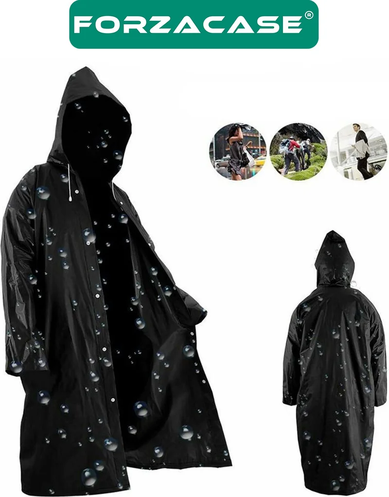 Forzacase Practical Wind and Rain Protective Eva Raincoat for Men and Women - FC011