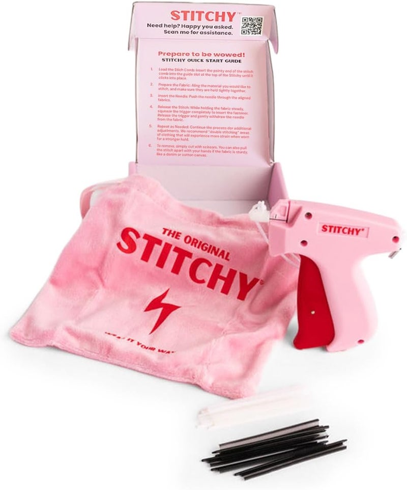 tucky Fine Stitchy Gun Stitchy Quick Clothing Fixer for Clothes, Micro Tagging Gun for Clothing - Image 1