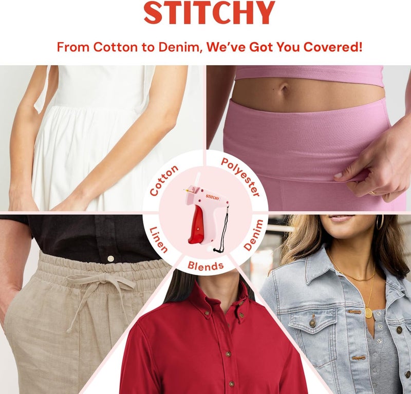 tucky Fine Stitchy Gun Stitchy Quick Clothing Fixer for Clothes, Micro Tagging Gun for Clothing - Image 5