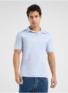 CALVIN KLEIN Cuban Collar Short Sleeve Polo  - Image 1