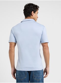 CALVIN KLEIN Cuban Collar Short Sleeve Polo  - Image 2