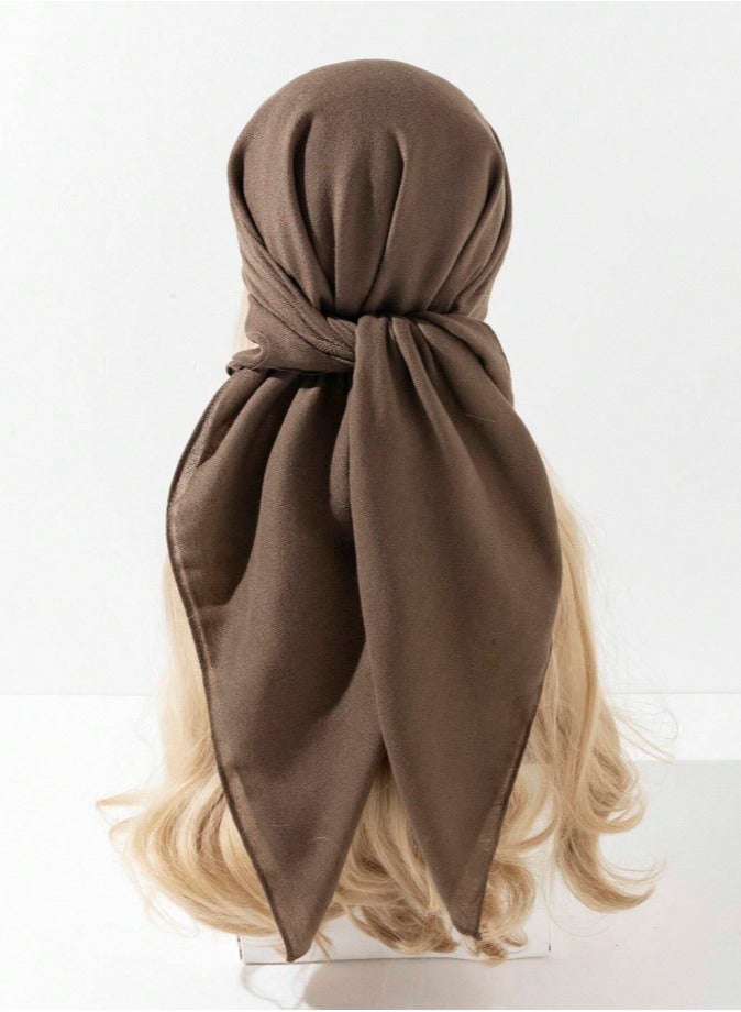 Square Scarf Cotton Hijab Jacquard Hijabs Shawl Viscose Scarfs Light and Comfortable Headscarf 110cm*110cm  - Image 4
