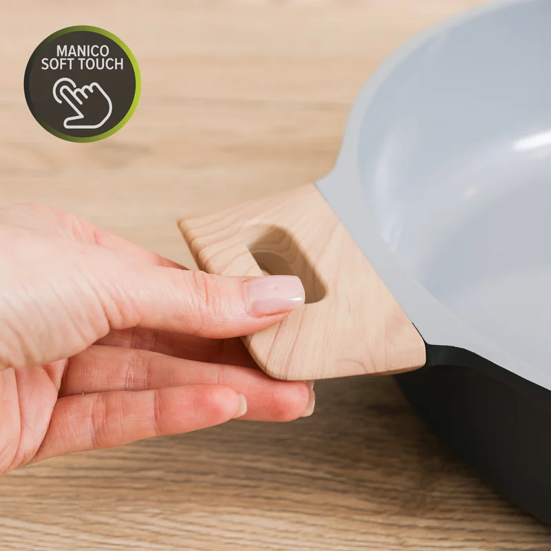 Simply Kitchen  Kasanova-Ecopetra Ceramic Sauté Pan 28 Cm Dark Blue  | Best Price UAE