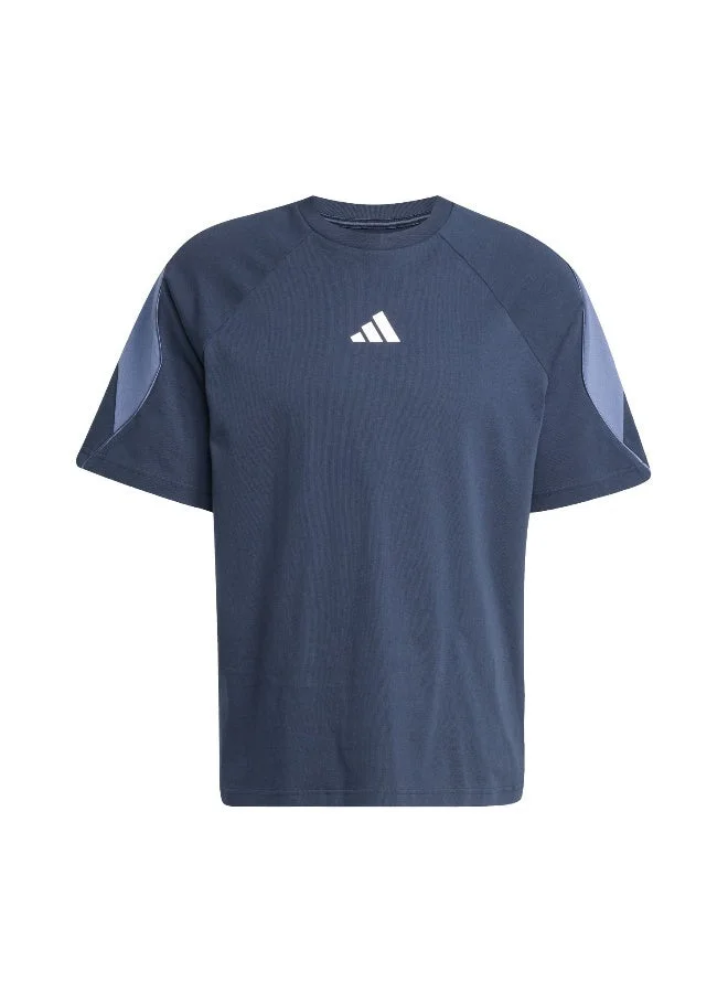 Adidas Adidas M Stadium Tee Blue T-Shirt (Short Sleeve) T-Shirts For Men