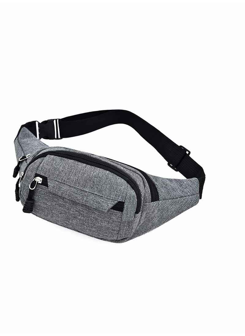 Excefore Sports Waist Bag Unisex PackWater Proof Pack and Wear-Resistant 4 Pockets Large Capacity Runner Gifts Travel PackOutdoor Sports Waist Bag  - Image 1