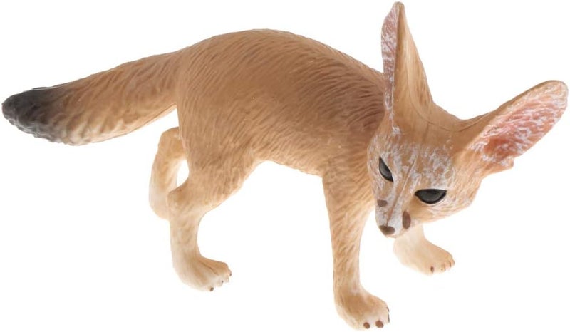 كلاراكو ألعاب حيوانات محاكاة، نماذج حيوانات برية واقعية، مجموعات لعب للأطفال، هدايا تعليمية قابلة للتجميع، متعددة الألوان، ثعلب الفنك - Image 3