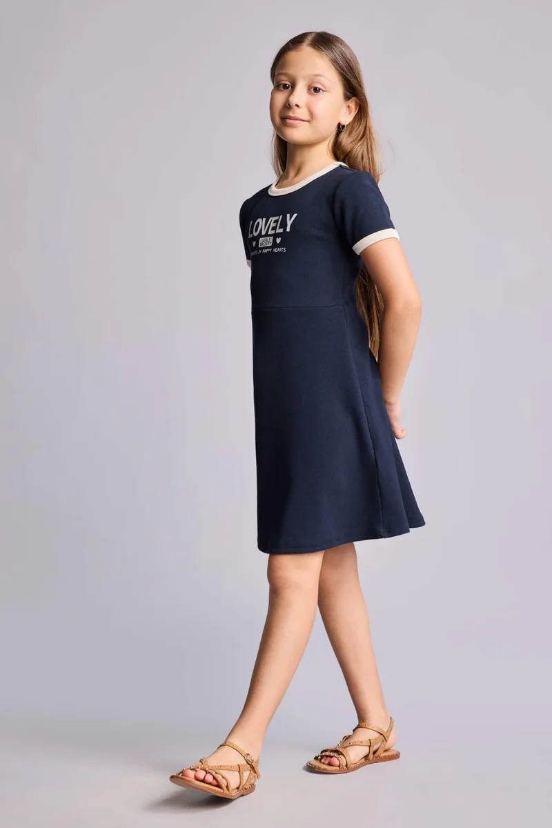 ديفاكتو Girl Sleeveless Knitted Dress