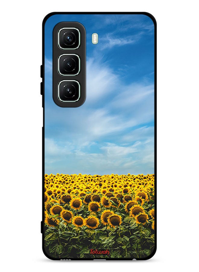 Tolwak Infinix Hot 50 5G Protective Case Cover Sunflowers Under The Sky - Image 1