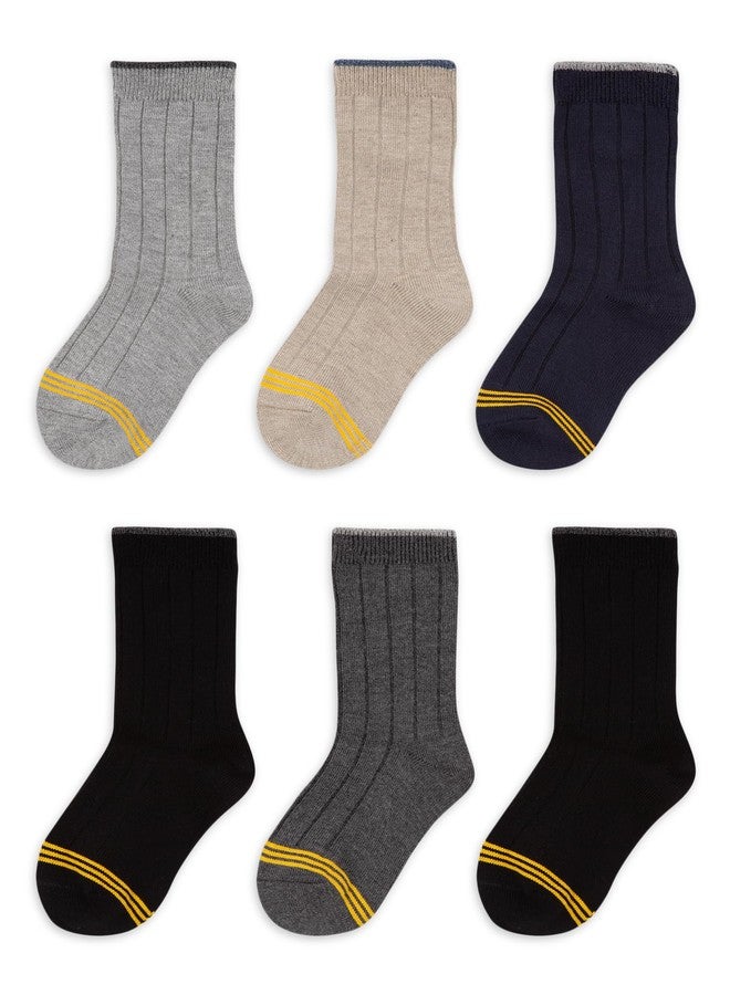 GOLDTOE Baby Toddler EZ Match Boys Dress Socks, Sizes 12-24 Months - Image 1