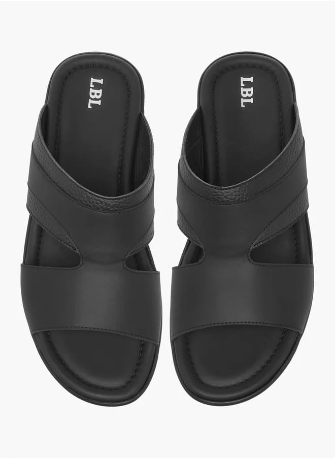 LBL by Shoexpress Men's Textured Slip-On Arabic Sandals Ramadan Collection