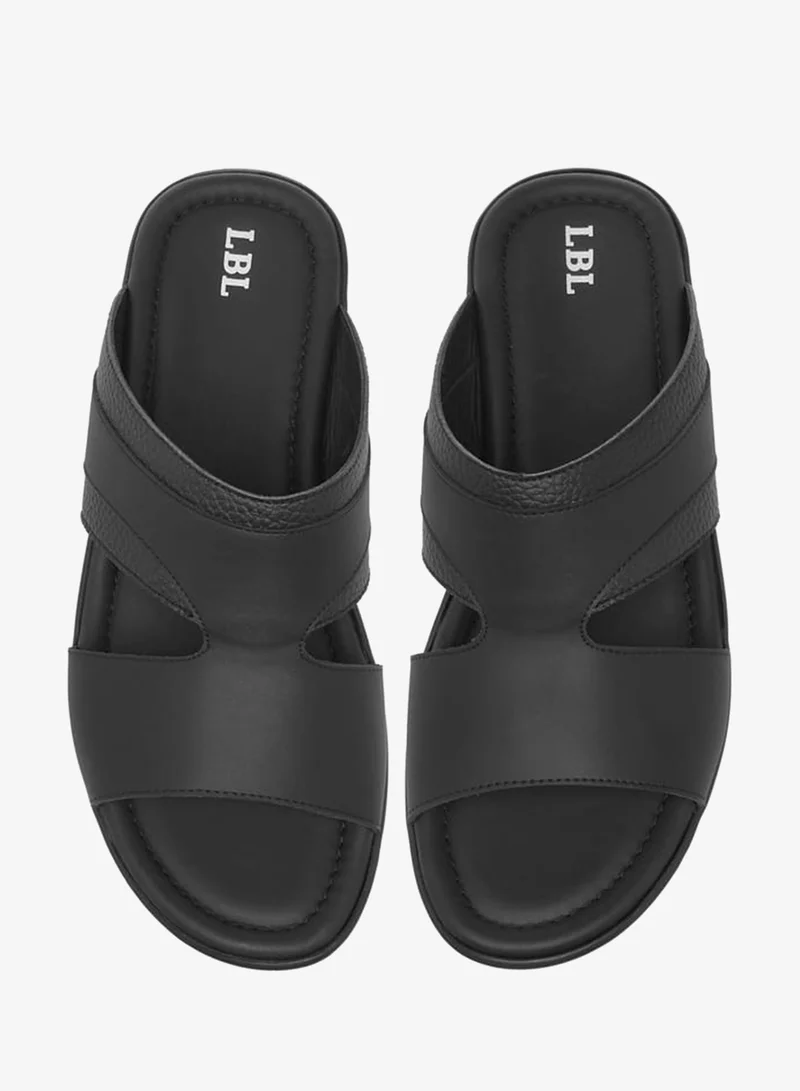 ال بي ال من شو اكسبرس صنادل عربية رجالية بنسيج مزخرف سهلة الارتداء