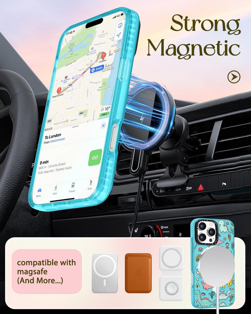 Lotadilo Case for iPhone 16 Pro Max Case Compatible with Magsafe Ring Holder Stand - for Women Dinosaur Design TPU Phone Cover for Girls Girly Funny Fashion - Image 5