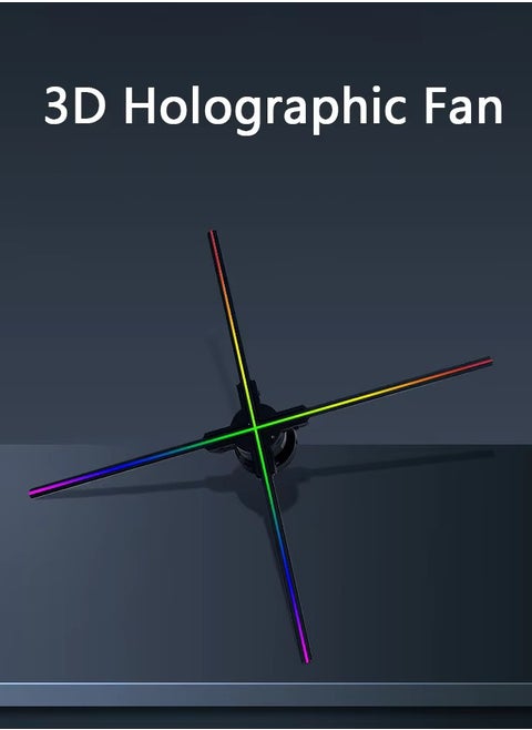 42cm 3D Holographic Fan LED Display – Ultra HD Floating Projection for Stunning Visuals, 4K Imaging, Bluetooth Audio & Multi-Scene Use – Mall, Cinema, Office, Home