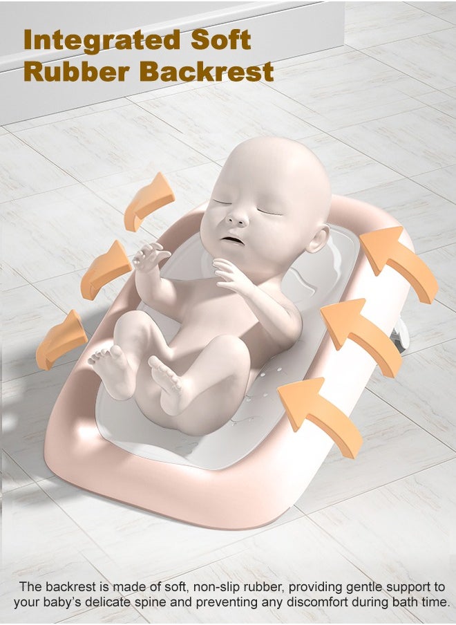 BAYBEE Baby Bath Seat Chair For Newborn Babies And Height Adjustable Toddlers Baby Shower Seater For Kids 0-12 Months Pink  - Image 3